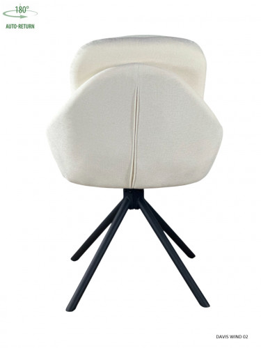 Стул обеденный с автоповоротом ISLA Perfect (бежевый/черный)