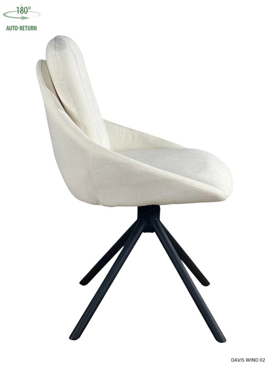 Стул обеденный с автоповоротом ISLA Perfect (бежевый/черный)