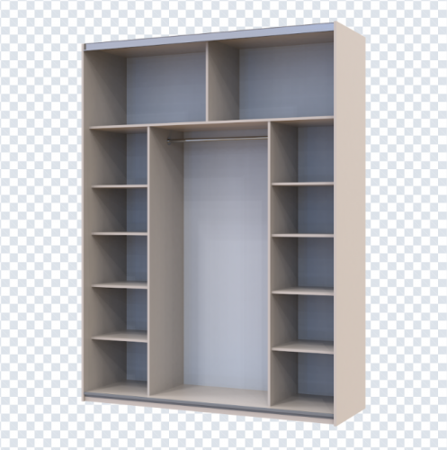 Шкаф - купе DRS- G-Caiser (180х60х240 см) 2 ДСП/ 3 части Кашемир