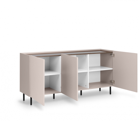 Комод MRK- Нео 3дв 1,6 м Глянец дуб Ливорно/ супермат Тоффи 