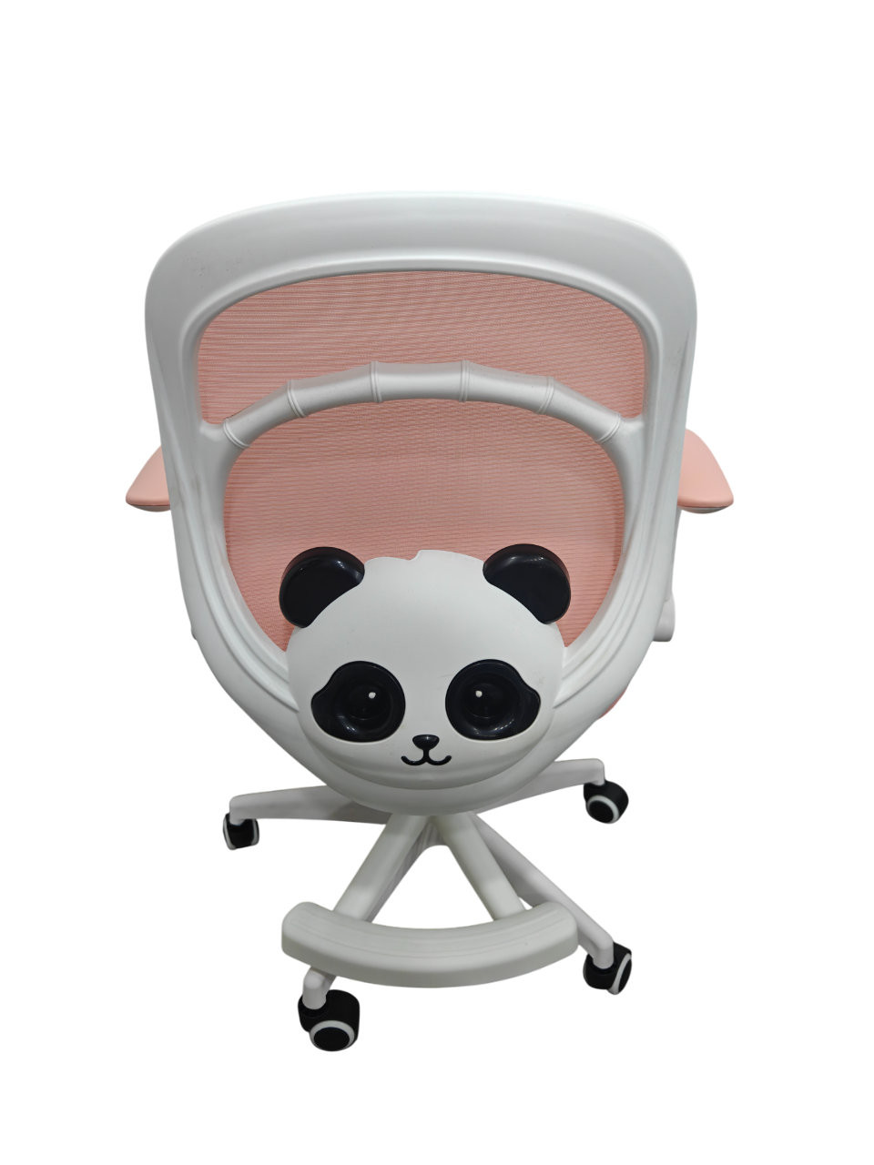 Кресло вращающееся детское с подставкой для ног Perfect KIDS PANDA розовый