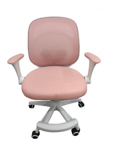 Кресло вращающееся детское с подставкой для ног Perfect KIDS PANDA розовый