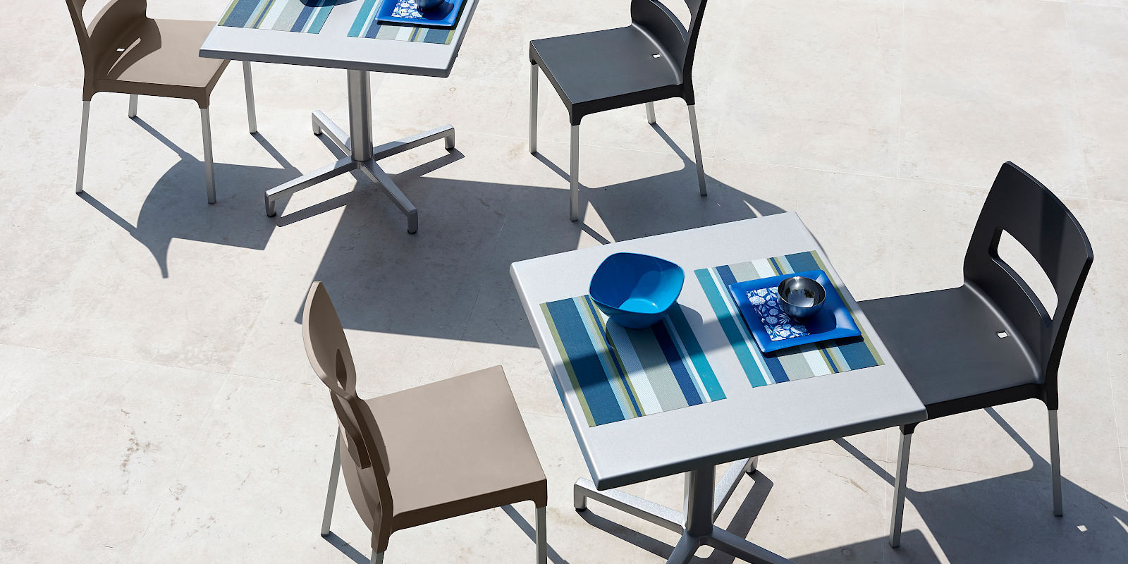 Стул уличный VLL- SCAB Maxi Diva 2203 (антрацит, белый, тортора)