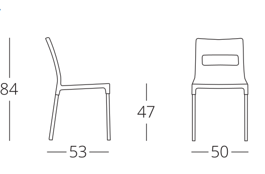 Стул уличный VLL- SCAB Maxi Diva 2203 (антрацит, белый, тортора)