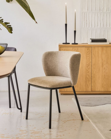 Стул Kave Home CISELIA CC3000KY10 (синель коричневая)