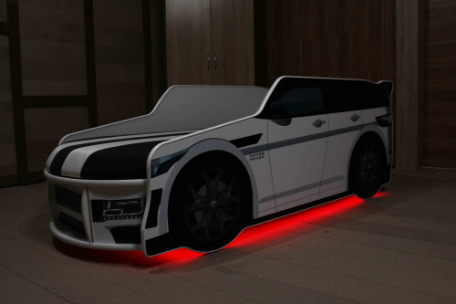 Кровать машина VRN- ELIT MC Red- 95 E-5 (красный)