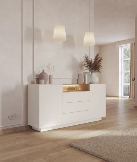 Комод Perfect home ХІРО / HIRO 2D3S/176 БЕЖ/ДУБ КРЕМОНА
