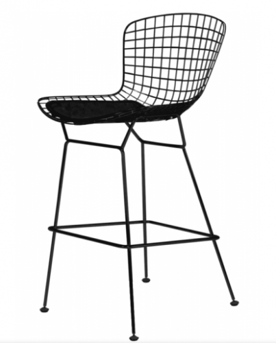 Стул барный металлический Cool- Bertoia bar черный