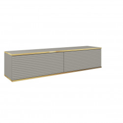 Тумба под ТВ навесная Perfect Home Оро / Oro RTV135 MDF 2-дверная Серый