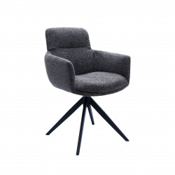 Стул обеденный поворотный VTR- R-185 (антрацит/чорный)