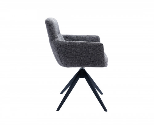 Стул обеденный поворотный VTR- R-185 (антрацит/чорный)