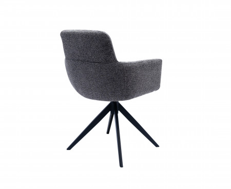 Стул обеденный поворотный VTR- R-185 (антрацит/чорный)