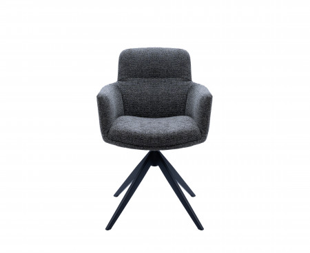 Стул обеденный поворотный VTR- R-185 (антрацит/чорный)