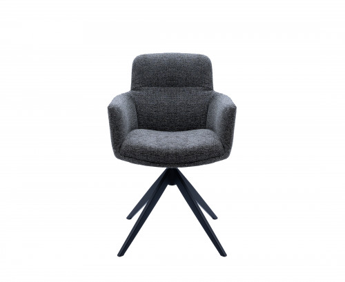 Стул обеденный поворотный VTR- R-185 (антрацит/чорный)