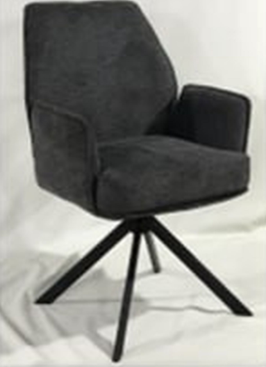 Кресло поворотное AMF-  Leonor вельвет темно-серый
