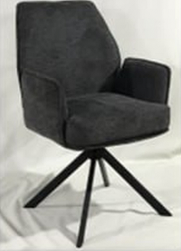 Кресло поворотное AMF-  Leonor вельвет темно-серый