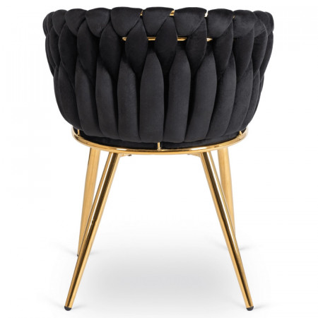 Кресло MEBEL ELITE CAPI черный велюр 