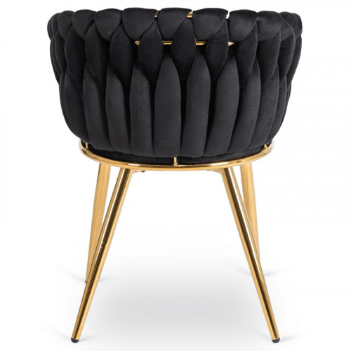 Кресло MEBEL ELITE CAPI черный велюр 