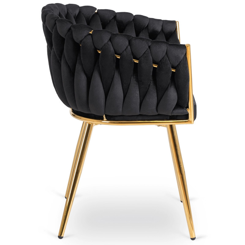 Кресло MEBEL ELITE CAPI черный велюр 