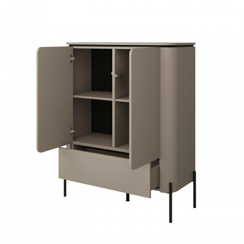 Комод на 2 двери и 1 ящик Helvetia BELLO 24COOB42 (конго)