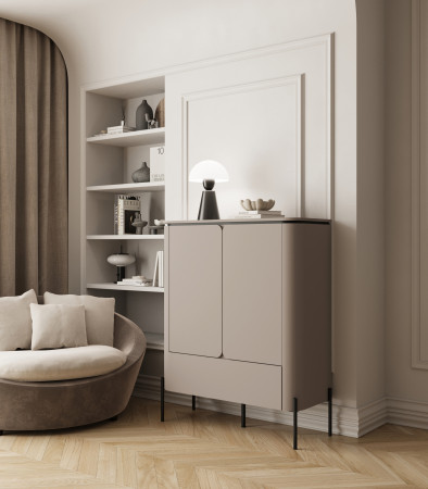 Комод на 2 двери и 1 ящик Helvetia BELLO 24COOB42 (конго)