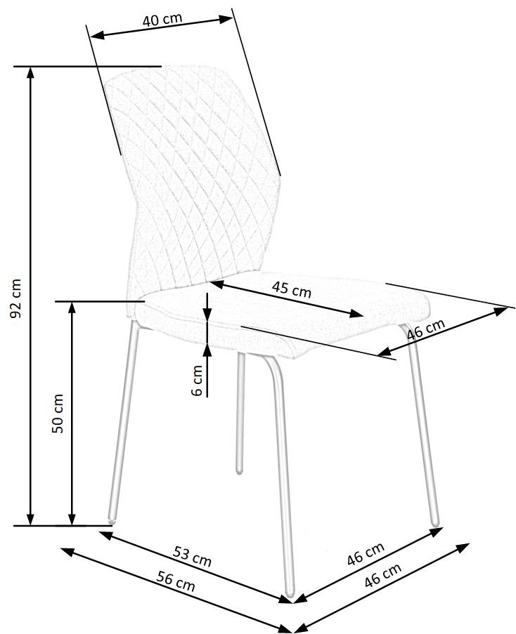 Стул Halmar K-461 горчичный