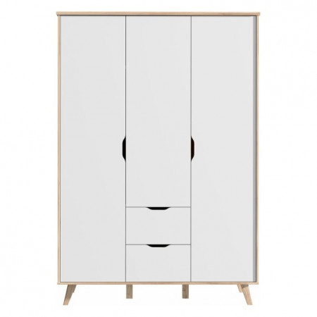 Шкаф на 3 двери Forte VANKKA FINVNKS831 (дуб/белый)