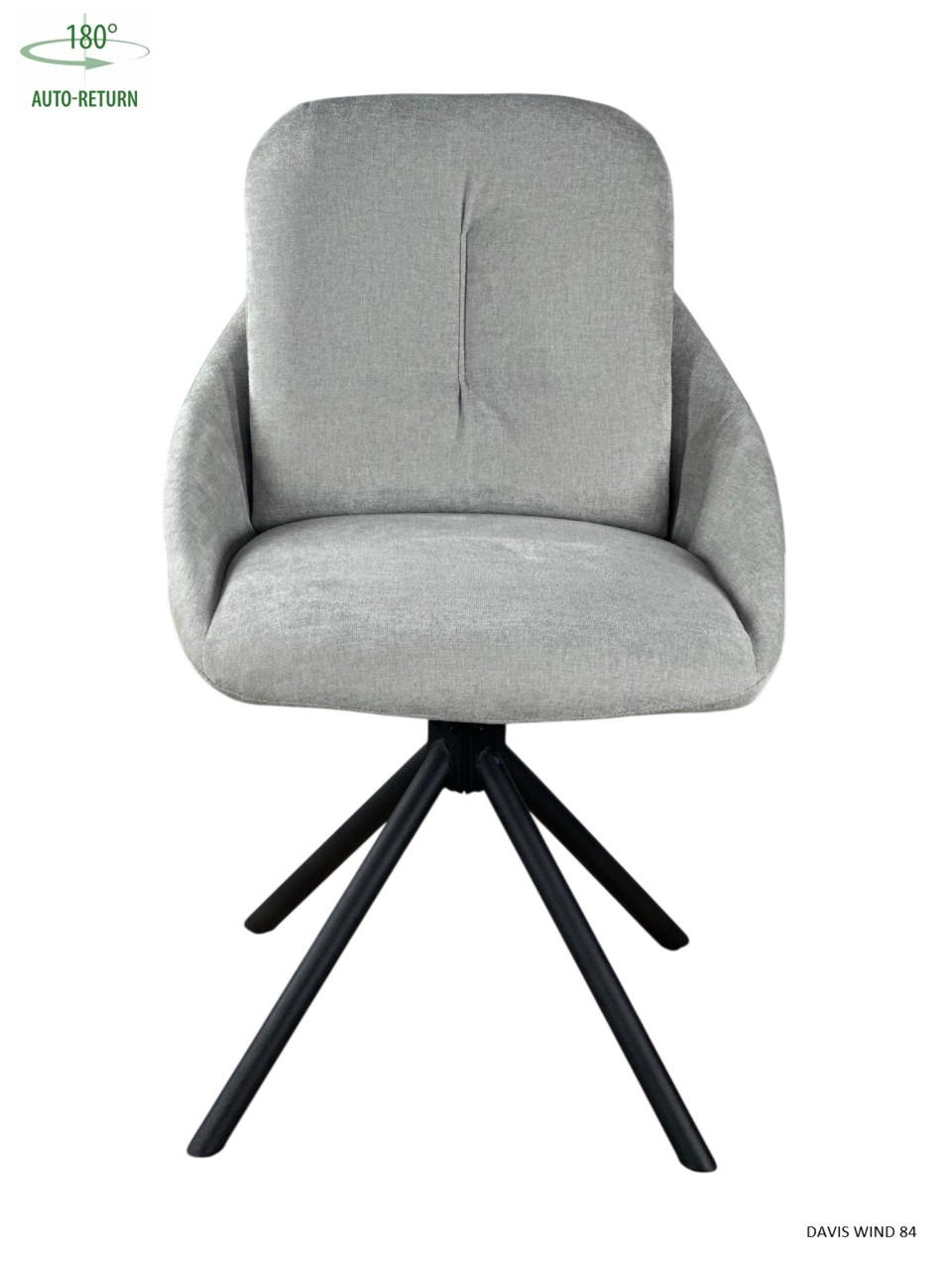 Стул обеденный с автоповоротом ISLA Perfect (серый/черный)