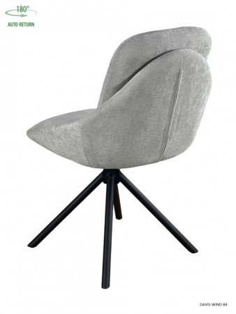 Стул обеденный с автоповоротом ISLA Perfect (серый/черный)