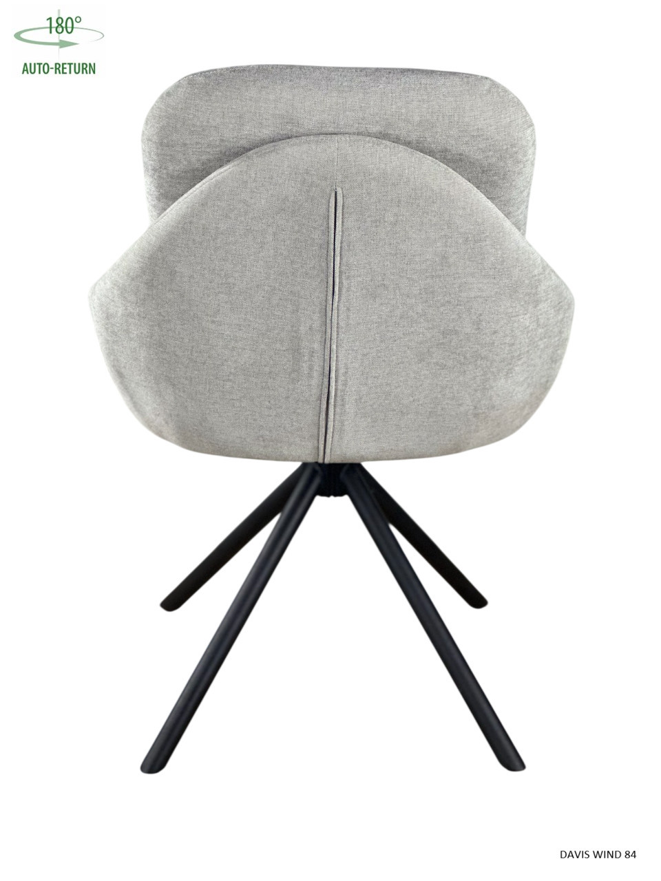 Стул обеденный с автоповоротом ISLA Perfect (серый/черный)