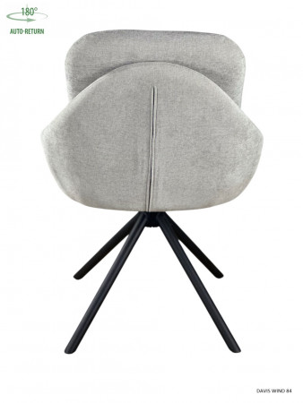 Стул обеденный с автоповоротом ISLA Perfect (серый/черный)