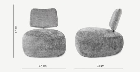 Кресло CRV- Solo River stone charm 