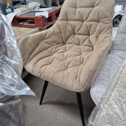 Стул INI- ARDEN черный каркас/темный беж