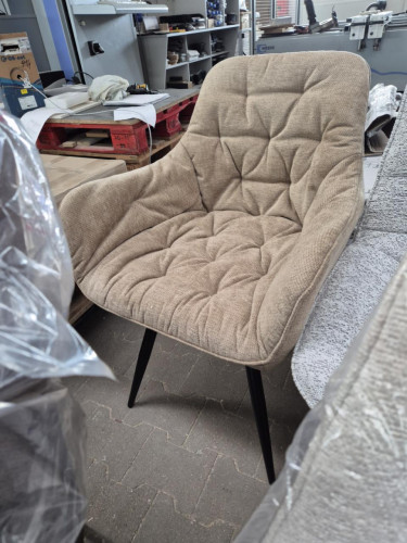 Стул INI- ARDEN черный каркас/темный беж