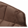 Кресло мягкое модерн NL-  ALASKA (велюр коричневый)
