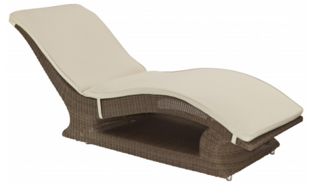 Шезлонг из техноротанга Alexander Rose TEA- SAN MARINO RAISED SUNBED (W/CUSHION)