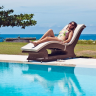 Шезлонг из техноротанга Alexander Rose TEA- SAN MARINO RAISED SUNBED (W/CUSHION)