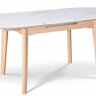 Стол обеденный раскладной CRV- Martin, Arctic ice ceramic top oak base,140 см