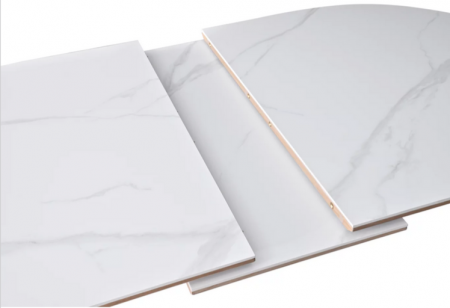 Стол обеденный раскладной CRV- Martin, Arctic ice ceramic top oak base,140 см