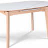 Стол обеденный раскладной CRV- Martin, Arctic ice ceramic top oak base,140 см