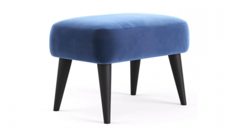 Пуф Mil- Lounge 60x35x42 см (ножки черные)