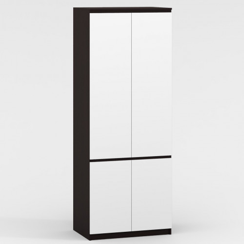 Шкаф Стиль-80 (6 полок) 211х80х52 cм KOD- ШК-80 стиль полки (белый фасад)