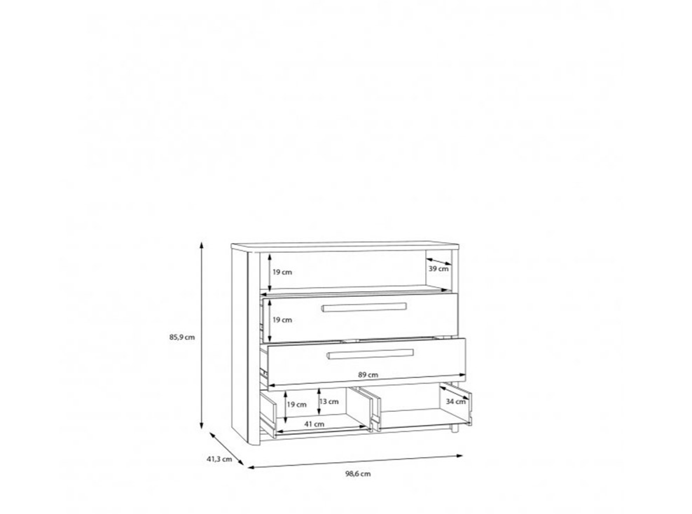 Комод PL- Forte Surfinio SFNK211