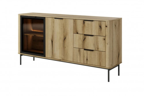 Комод с подсветкой Perfect Home Уилсон / Wilson 2-дверный с 3 ящиками 2D3S/163 Дуб эвок