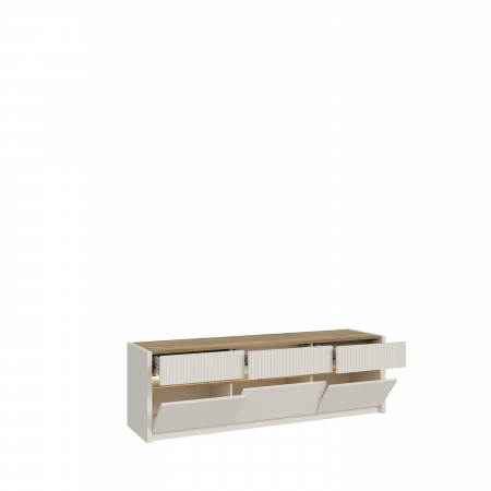 Тумба TV с освещением Forte OAK SQUERE OSQT031B песочный 