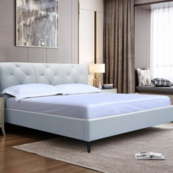 Кровать с подъемным газовым Avn- BIANCA 160 Light Blue