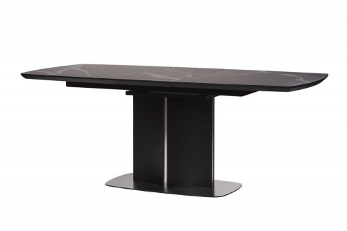 Стол обеденный модерн CON- ALBURY (Олбери), MARBLE GLASS BLACK
