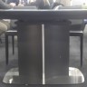 Стол обеденный модерн CON- ALBURY (Олбери), MARBLE GLASS BLACK