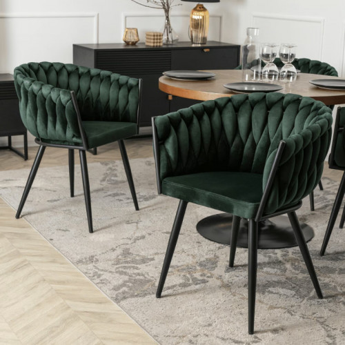 Кресло Ont- ELENA Зеленый велюр