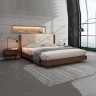 Кровать двуспальная деревянная AWD- Сиена (с мягкой вставкой)